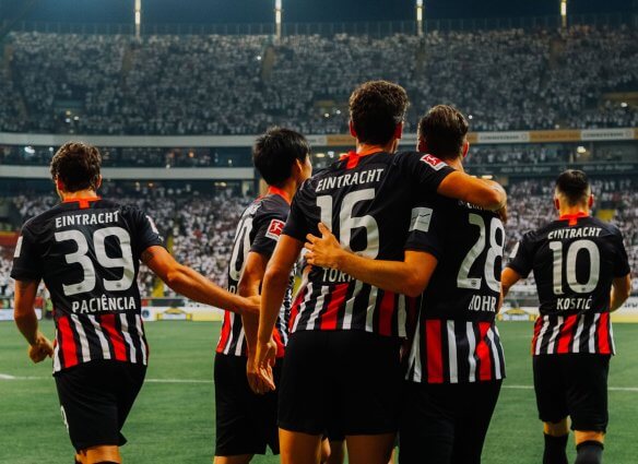 Eintracht Frankfurt po meczu z Florą