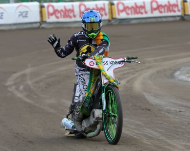 Patryk Dudek po wygranym biegu